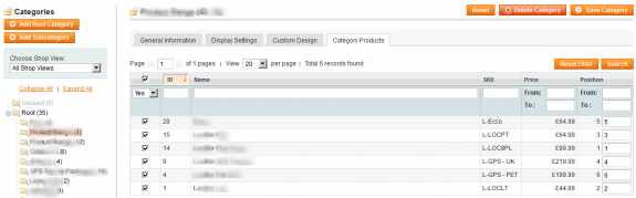 Category Products in Order